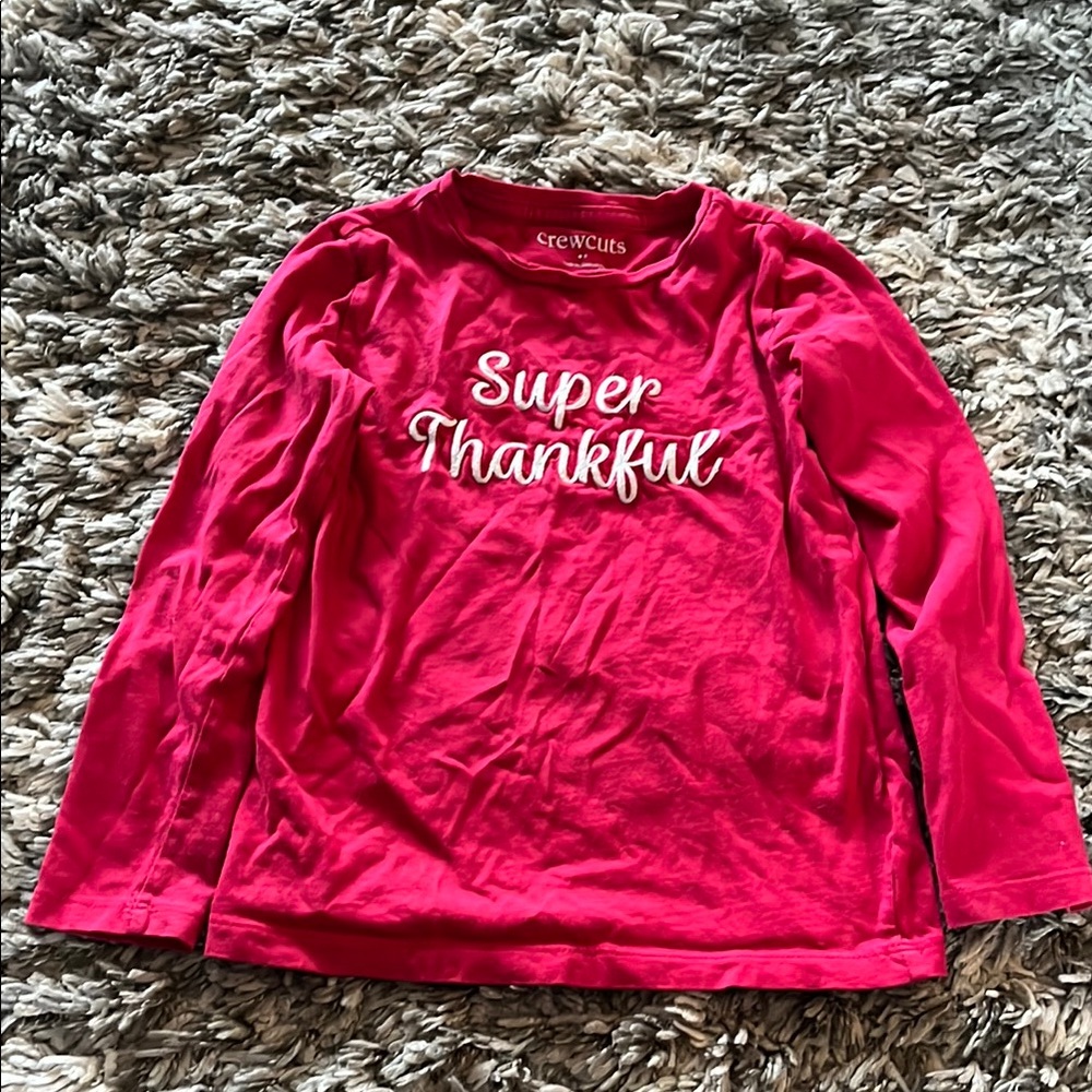 Crewcuts Kids Super Thankful Red Shirt